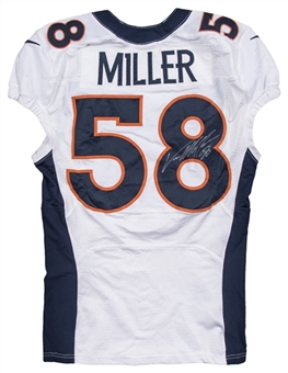 2012 Von Miller Game Used & Signed Denver Broncos Jersey (Sports Investors Authentication, McGahee LOA & Beckett)